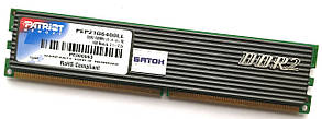 Игровая оперативная память Patriot DDR2 1Gb 800MHz PC2 6400U CL4 (PEP21G6400LL) Б/У