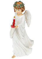 Красиві декоративні фігура "Ангел з вінком" статуетка