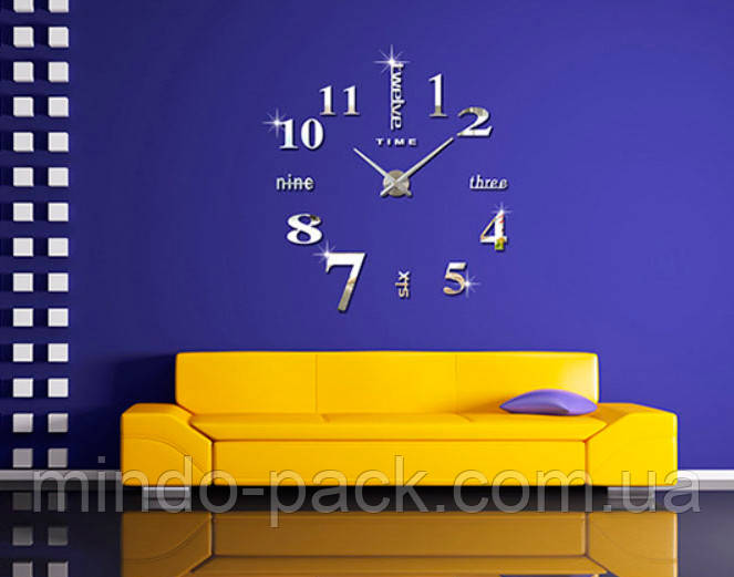 Декоративні настінні годинники Travel white (D=1м)