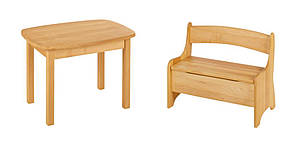 Дитячий набір Kids Eko №2 каркас дерево Бук натуральний (Mobler TM)