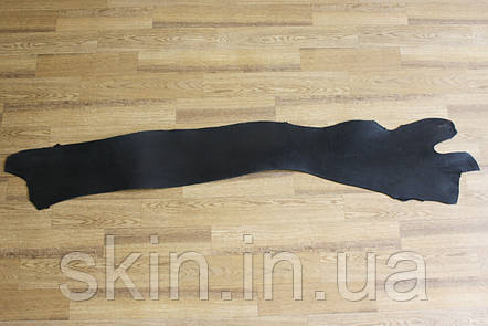 Шкіра натуральна ремінна, товщина - 4.0 мм, колір - чорний, артикул СК 1680, фото 2