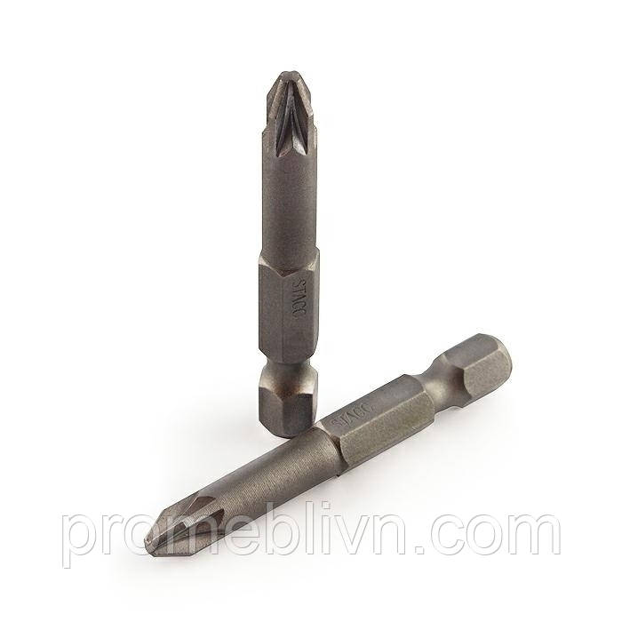 Біти 1/4" PZ2 х 70мм, 2 шт. STACO