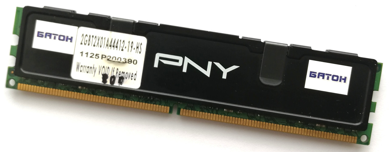 Игровая оперативная память PNY XLR8 DDR2 2Gb 800 MHz PC2 6400U CL5 (2GBT2X01A44412-19-HS) Б/У