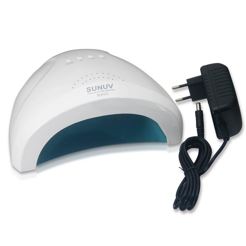 Лампа Лед/уф Sun1 для нігтів 48вт, біла