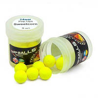 Бойли CarpBalls Anvi Pop Ups 9шт, Ø14mm, Sweetcorn