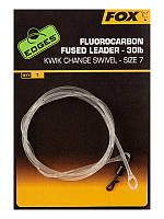 Шок лідер Fox Fluorocarbon зі швидкознімним верблюгом CAC694, No7