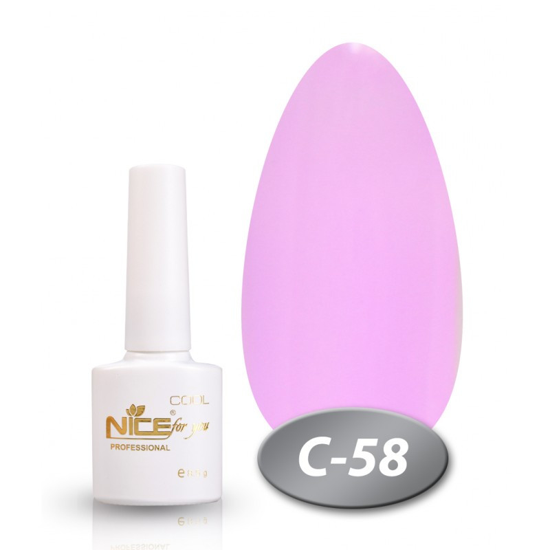 Гель лак NICE COOl біла пляшка 8.5 мл №58-З