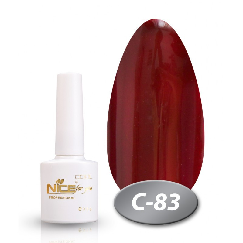 Гель лак NICE COOl біла пляшка 8.5 мл №83-З
