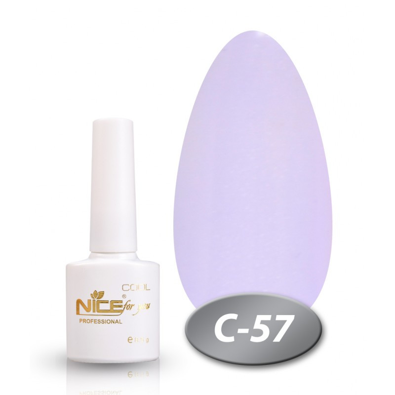 Гель лак NICE COOl біла пляшка 8.5 мл №57-З