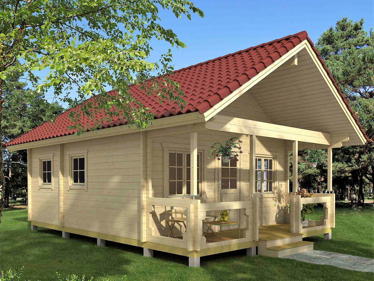 Будинок з термообробленого бруса 36 м2. від виробника Thermo Wooden House 141