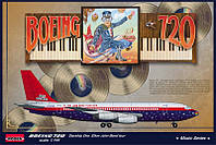 Boeing 720 Elton John tour. 1/144 RODEN 315