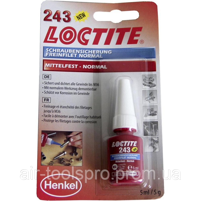 Фиксатор резьбы Loctite 243, LOCTITE - фото 1 - id-p722736393