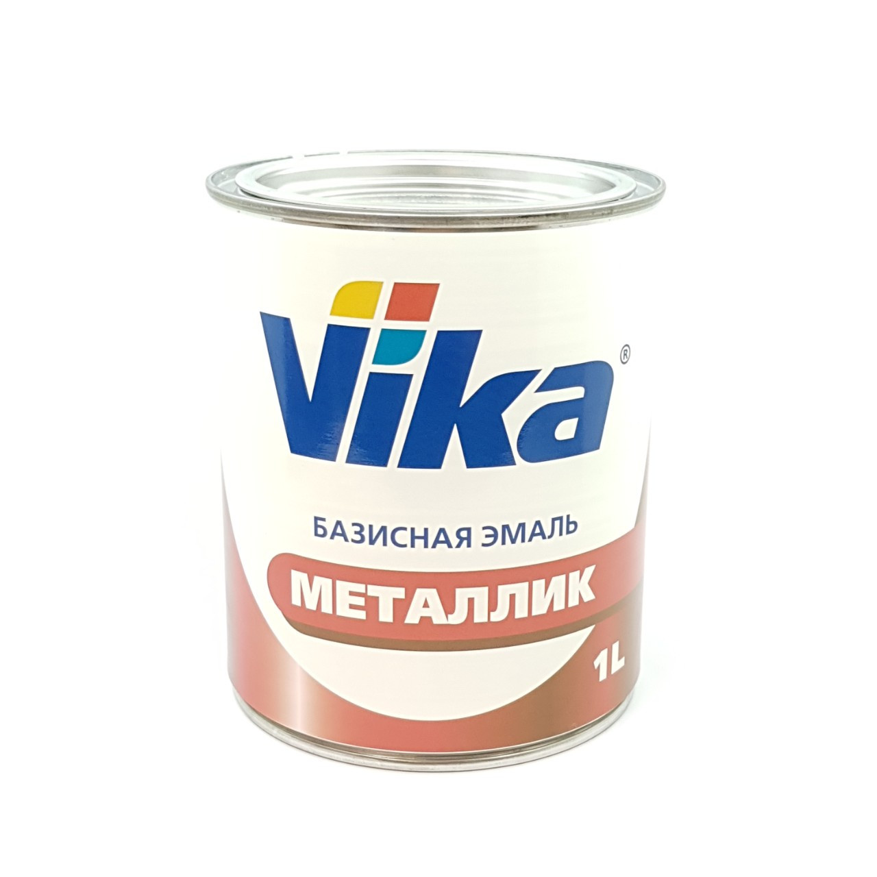 Авто фарба (автоемаль) металік Vika (Віка) 1л 8000 Чорна база (основа під лак)
