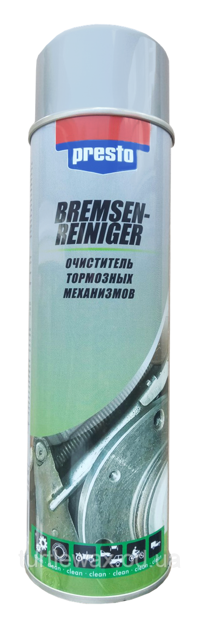 Очисник гальмівних механізмів Presto, 500 мл