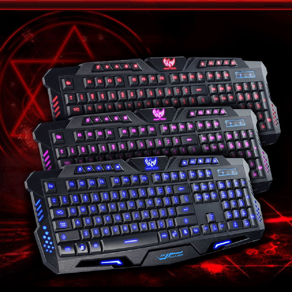 Tricolor M200 Ігрова клавіатура з підсвічуванням USB, фото 1