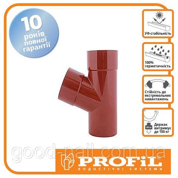 Тройник  Ø100/75/67º Profil (Система 90/75), фото 1