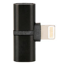 Перехідник адаптер Ulanzi для смартфонів Apple 2 в 1 Double Lightning Metal Black, фото 2