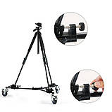 Колеса для штатива або стійки Visico WF-601 Tripod Dolly, фото 6