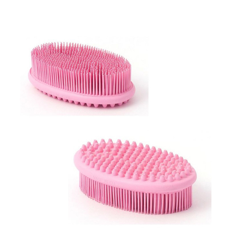 Щітка «Душ-масаж» каучукова LEKUE, Іспанія, рожева, фото 1