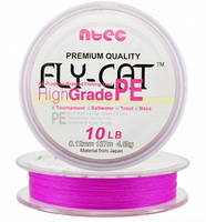 Шнур NTEC Fly Cat Pink - Ø0,10mm - 137m - 2,7kg