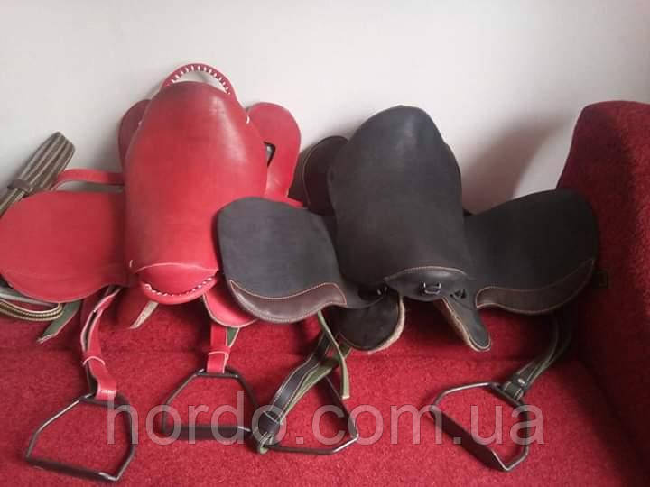 Сідло коню шкіряне офіцерське, фото 1