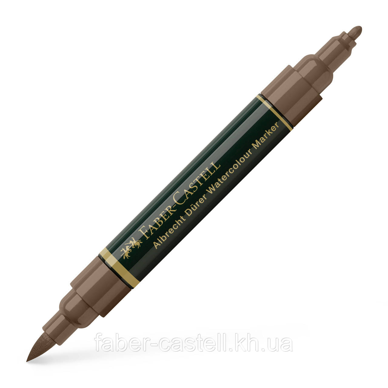Акварельний двухсторонній маркер Albrecht  Dürer Faber-Castell колір темна сепія №175, 160475