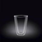 Склянка Wilmax Thermo конусна з подвійним дном 250 мл скло (888704 WL)