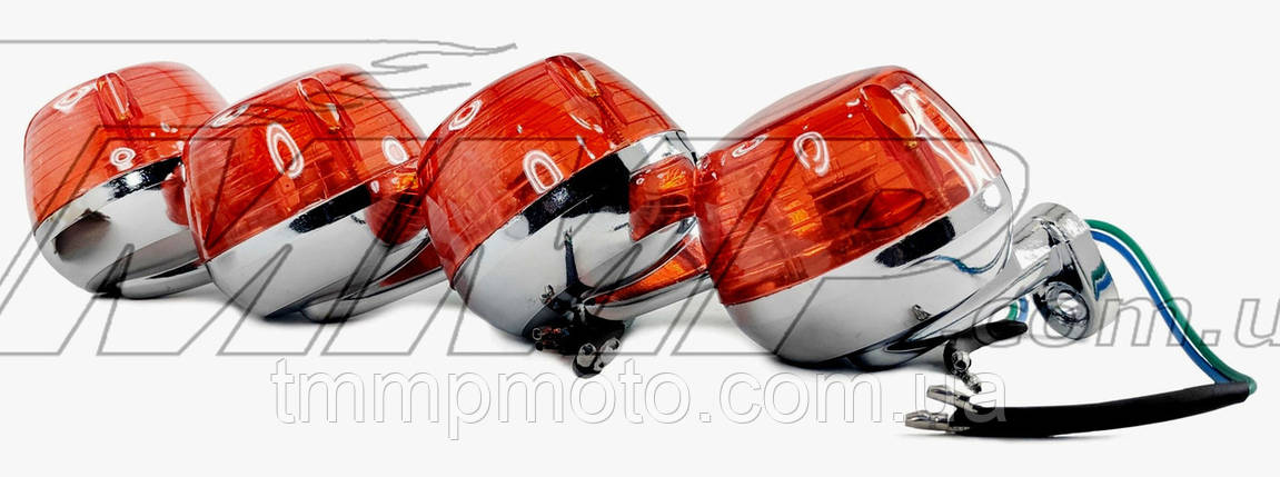 Повороти Дельта/Альфа Delta (круглі, хром, пластик) 4 шт., фото 1