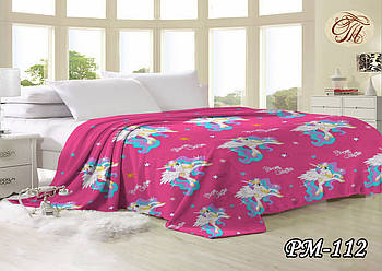 Плед з флису Поні рожева (PM-112)