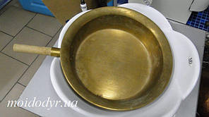 Мідний латунний таз з ручкою для приготування їжі