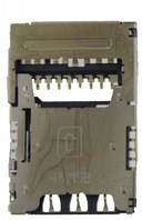 Разьем сим карты (на плате) и карты памяти для LG K350E K8/K420N K10/H910 V10/H960A