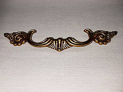 Ручка камодна Ferro Fiori CL 7070.096 античне золото 96 мм