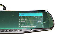 Автомобільний реєстратор дзеркало DVR 138 Full HD відео реєстратор з екраном та камерою заднього виду, фото 4