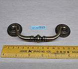 Ручка меблева Ferro Fiori CL 7050.110 бронза 110 мм, фото 3