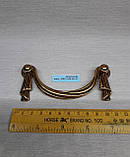 Ручка комодна Ferro Fiori CL 7030 (96 мм) античне золото, фото 2