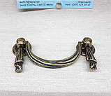 Ручка меблева Ferro Fiori CL 7030.064 бронза 64 мм, фото 4