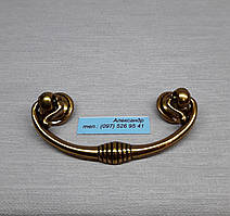 Меблева ручка комодна Ferro Fiori CL 7040 (64 мм) античне золото