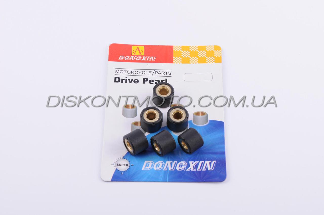 Ролики варіатора 4T GY6 125/150 18*14 мм 10,5 г (152QMI/157QMJ) (чорні) DONGXIN