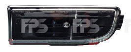 Протитуманна фара для BMW 7 E38 '94-02 права (Depo) чорний відбивач розсіювач (бензин)