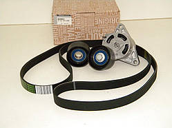 Ремені генератора + 2 ролика (6pk1795) на Рено Майстер 2003-> 2.5 dCi (+AC) — Renault - 7701475628