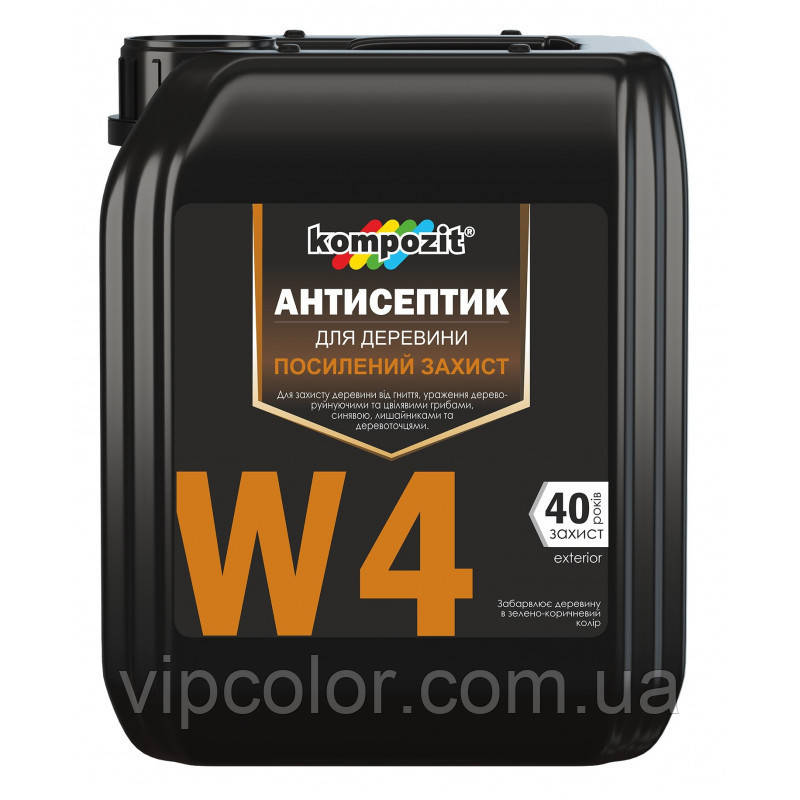 Kompozit Антисептик для зовнішніх робіт W4 10л, фото 1