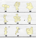 Іграшка фігурка з фанери для розмальовування, творчості, декупажу — свиня , фото 3