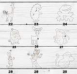 Іграшка фігурка з фанери для розмальовування, творчості, декупажу — крокодил Гена, фото 2