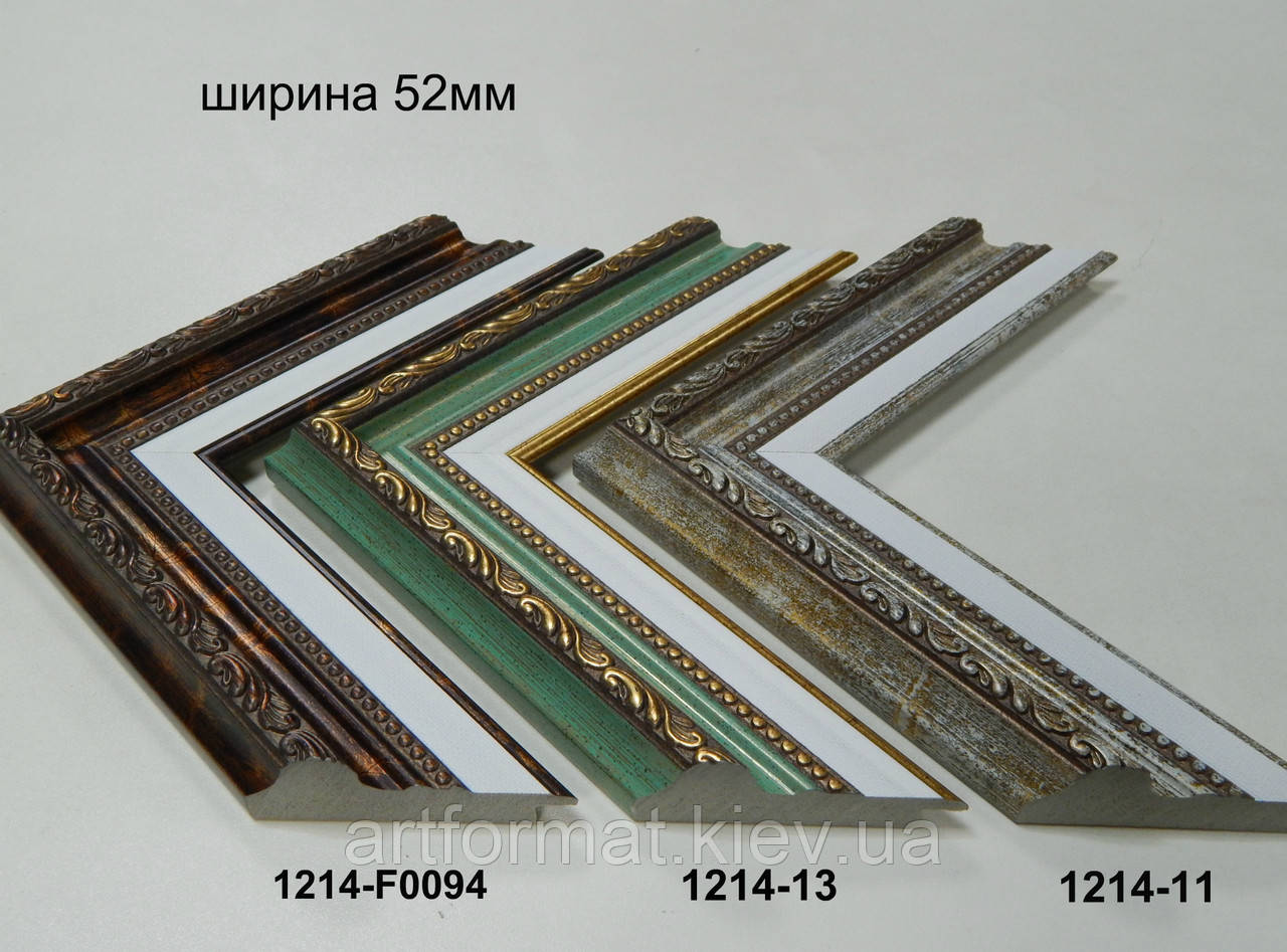 Багет пластиковый 52 мм.Серия 1214.