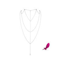 Украшение для спины и декольте Bijoux Indiscrets Magnifique Back and Cleavage Chain - Silver