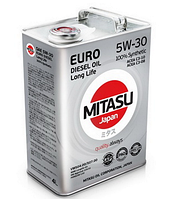 Масло моторное Mitasu Euro Diesel Oil Long Life 5W-30 100% Synthetic 4 литра