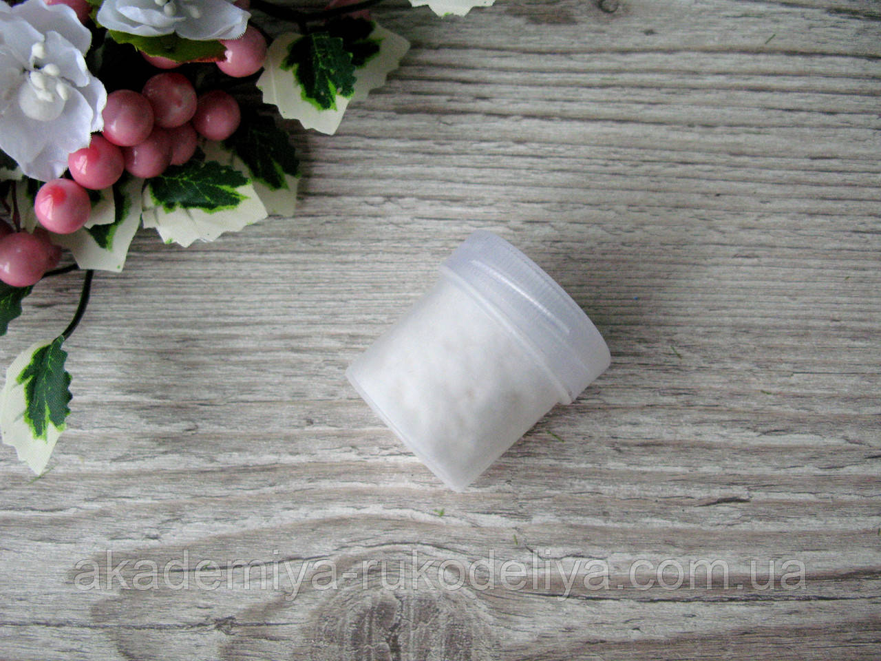 Флок. Колір білий. р-р 1 мм, об'єм 20 мл — ціна 15 грн, фото 1