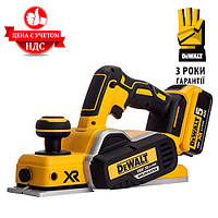 Аккумуляторный рубанок DeWALT DCP580P2 (18 В, 82 мм)