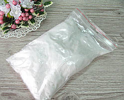 Флок пудра велика. Колір білий. р-н 1 мм. 100 гр.