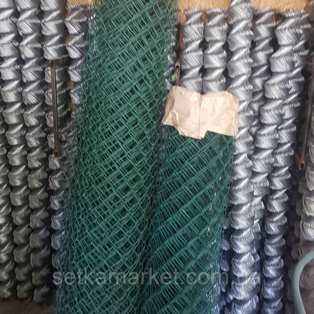 Сетка Рабица в полимерном покрытии ( ПВХ), 1.0×10 м., ячейка 50×50 мм ...